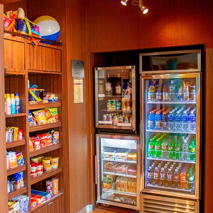 Snacks & Essentials at Your Fingertips at Wavecrest Lodge Hotel in Fort Walton beach Florida