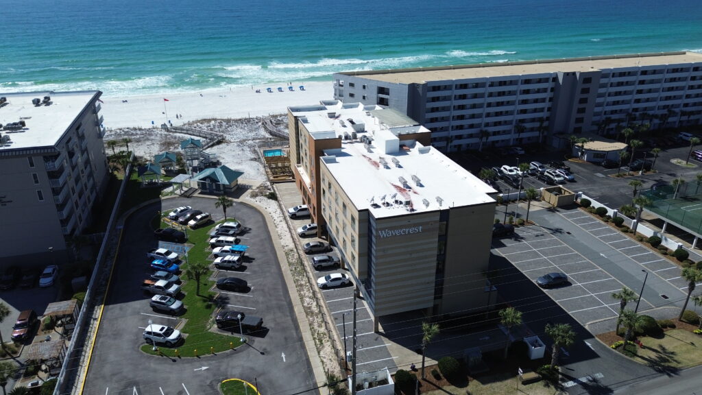 Wavecrest Lodge beachfront hotel on Okaloosa Island with Gulf views and beach access in Fort Walton Beach, Florida