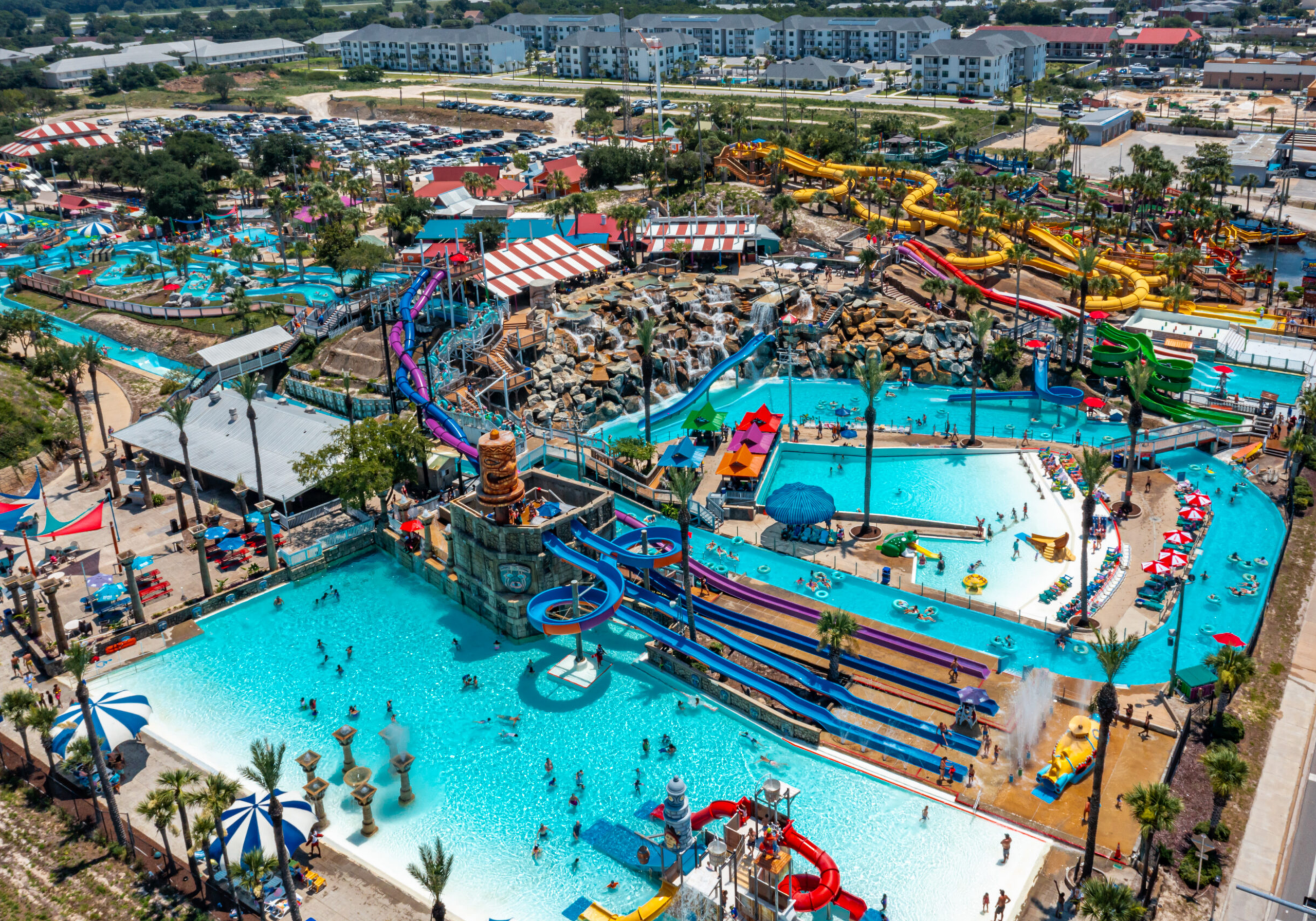 Big Kahuna’s water park in Destin Florida with slides and attractions