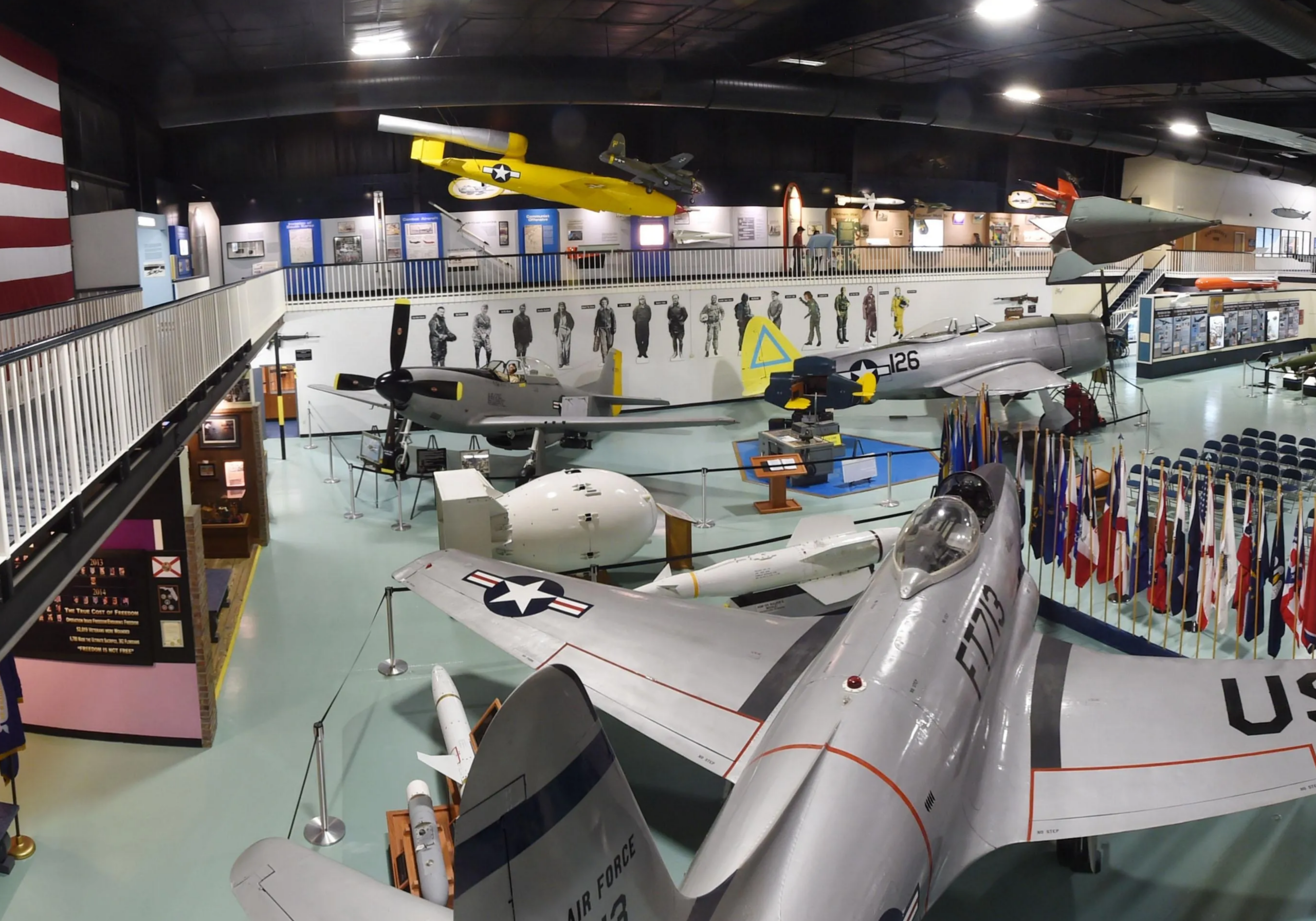 Air Force Armament Museum near Fort Walton Beach featuring historic military aircraft and aviation exhibits
