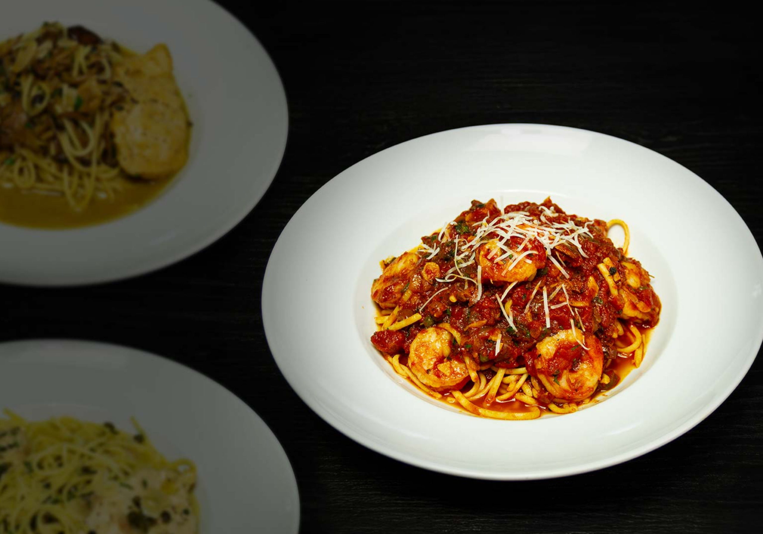 Italian pasta dish at Vincenzo Italian Bistro in Fort Walton Beach